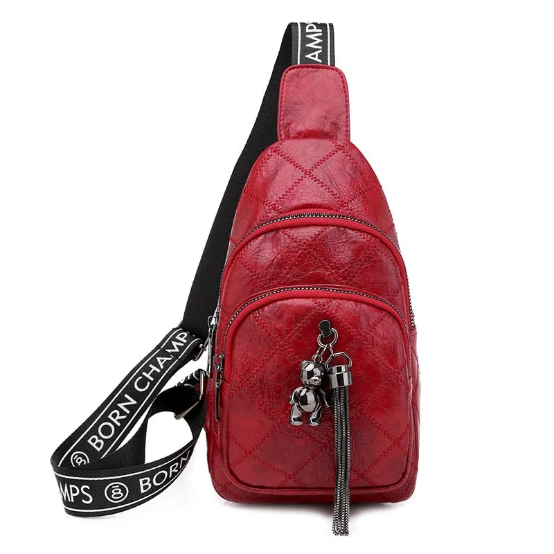 Women's Chain tassel Sling bag